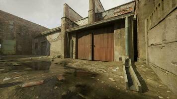 oud haveloos verlaten industrieel gebouwen video