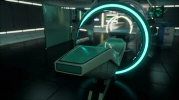 MRI scanner room with Magnetic Resonance Imaging machine video
