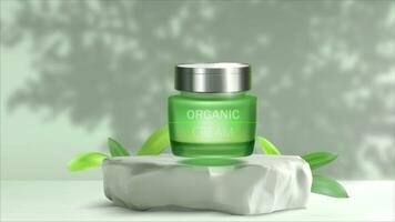 Beauty Organic Cream Product Animation video