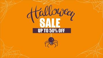 Halloween Sale Discount Spider's Web video