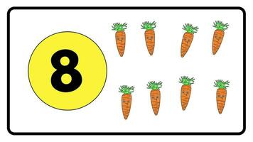 learn number counting and fruits name for kids rhymes preschool education learning video