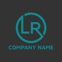 Circle LR logo design service vector