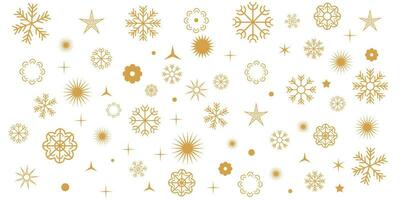 Vector elegnt background with gole snowflakes background