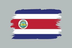 Vector costa rica flag official colors