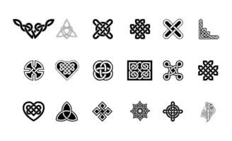 vector set of elements celtic