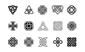 vector set of elements celtic