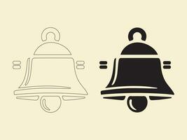 Icon of a notification bell set. A message arrived in my inbox. A fresh collection of notification icons. Alarm alert, ringing bell, and notifications for the smartphone and clock. Vector Graphics