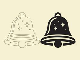 Icon of a notification bell set. A message arrived in my inbox. A fresh collection of notification icons. Alarm alert, ringing bell, and notifications for the smartphone and clock. Vector Graphics