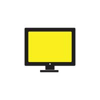 computadora monitor vector símbolo logo