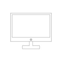 computadora monitor vector símbolo logo