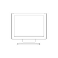 computadora monitor vector símbolo logo