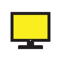 computadora monitor vector símbolo logo