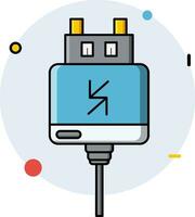 Free Mobile Charger Flat Vector Art