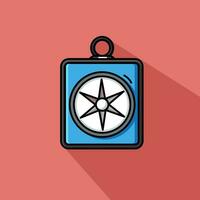 Free Compass Flat Vector Illustration