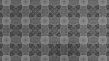 Kaleidescopic animated pattern black and white color video