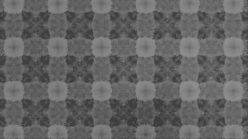 Kaleidescopic animated pattern black and white color video