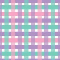 Cute pastel colors plaid texture seamless pattern. Background design texture vector