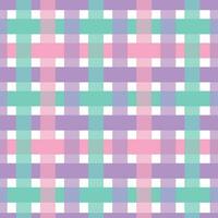 Cute pastel colors plaid texture seamless pattern. Background design texture vector