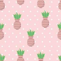 Seamless pattern with kawaii potted plants. Home plants seamless pattern vector