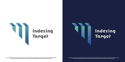 Abstract graphic logo design illustration. Silhouettes of financial business index graph bar finance growth of investment fund companies. Simple gradient modern creative abstract unique icon symbol. vector