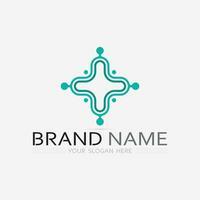 hospital and health care logo design vector cross logo design graphic