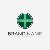 hospital and health care logo design vector cross logo design graphic