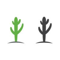 vector de plantilla de diseño de icono de cactus