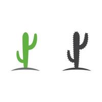 vector de plantilla de diseño de icono de cactus