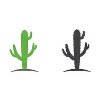 vector de plantilla de diseño de icono de cactus