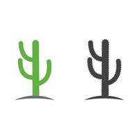 vector de plantilla de diseño de icono de cactus