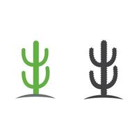 vector de plantilla de diseño de icono de cactus