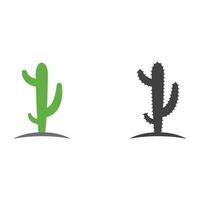 vector de plantilla de diseño de icono de cactus