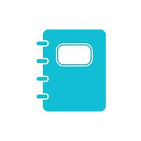 Stationery Notebook icon. From blue icon set. vector