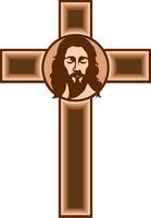 christian cross multilayer home decoration vector