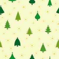 Seamless Christmas and New Year pattern. Winter elements on a light green background. Wrap for gifts vector