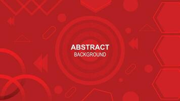 Red modern abstract background design vector