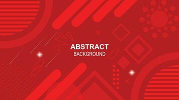 Red modern abstract background design vector