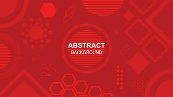 Red modern abstract background design vector