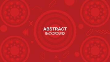 Red modern abstract background design vector