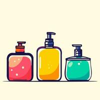Minimal Vector Illustration of Cosmetic Jars