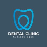 dental cuidado clínica resumen vector logo modelo ilustración