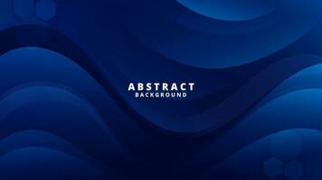 Abstract Dark blue Background with Wavy Shapes. flowing and curvy shapes. This asset is suitable for website backgrounds, flyers, posters, and digital art projects. vector