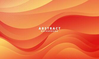 Abstract orange Background with Wavy Shapes. flowing and curvy shapes. This asset is suitable for website backgrounds, flyers, posters, and digital art projects. vector