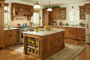 AI generated Craftsman Kitchen Styles. Pro Photo