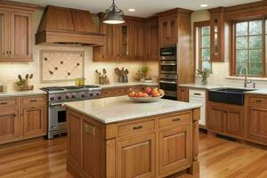 AI generated Craftsman Kitchen Styles. Pro Photo