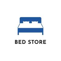 Bed hotel vector logo concept design idea