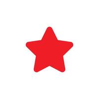 red star icon vector template isolated on a white background