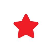 rojo estrella icono vector modelo aislado en un blanco antecedentes