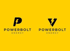 Thunderbolt symbol. Energy Power electric speed creative Logotype concept. vector