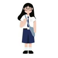 Indonesian School Kids Illustration vector